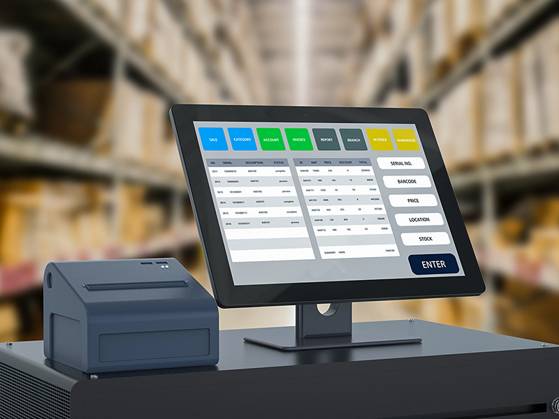 Ecran de caisse tactile