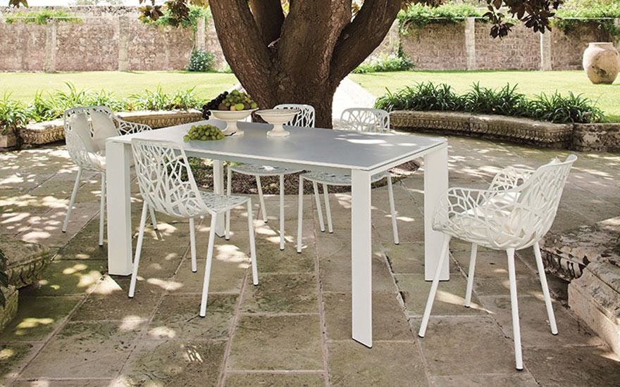 Ensemble salon de jardin Elodie 3pl + 1pl + 1pl marron
