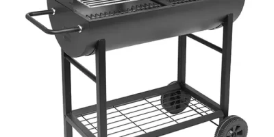 Barbecue mobile charbon avec grille réglable