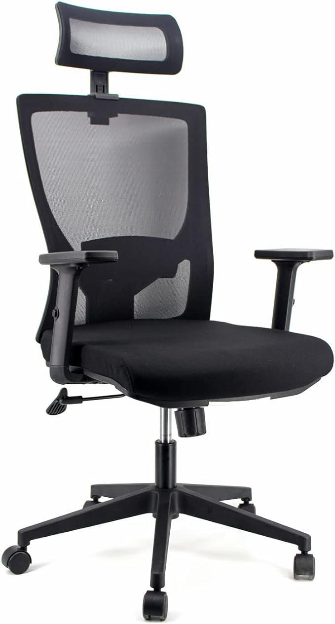 Chaise de bureau très élégante avec dossier élevé