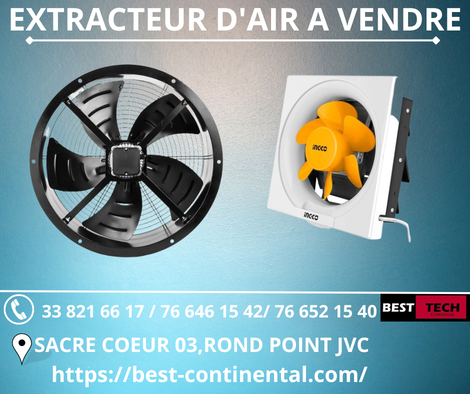 Vente des extracteurs d’air