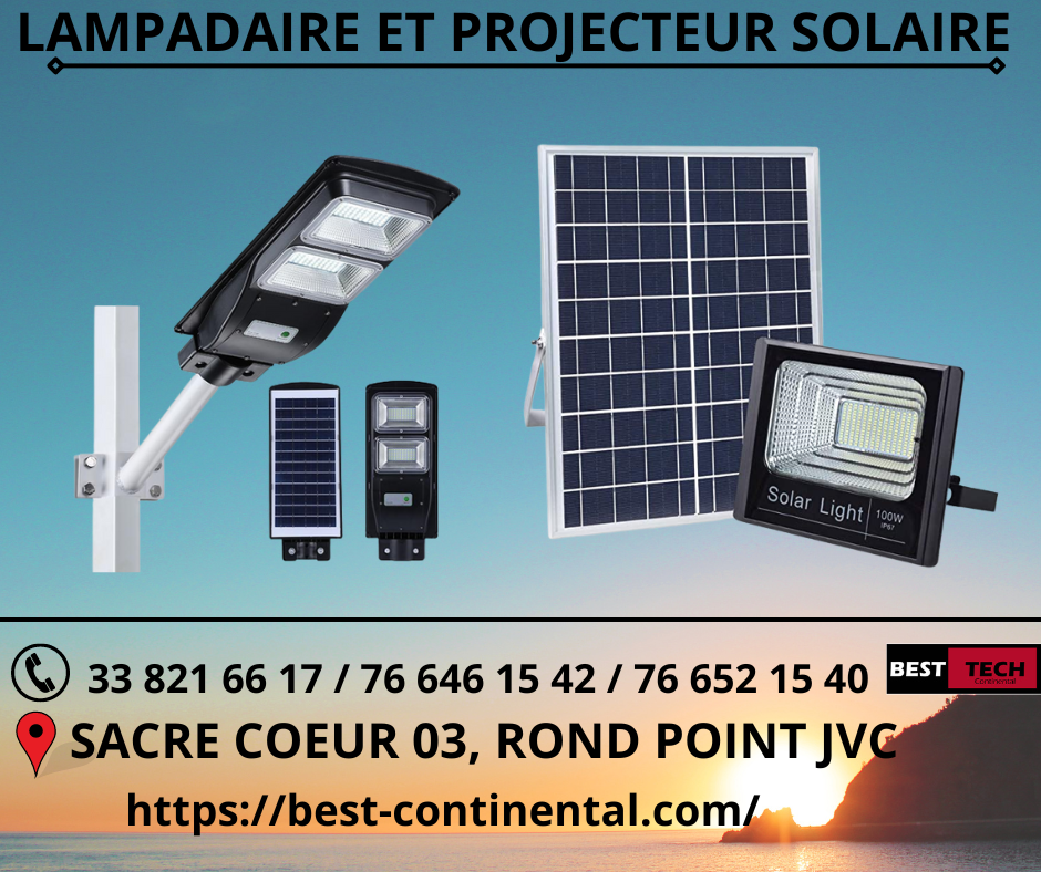 Lampadaires et projecteurs solaires à vendre