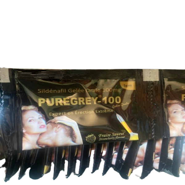 Puregrey oral jelly 100mg gelée aphrodisiaque (lot de 5sache