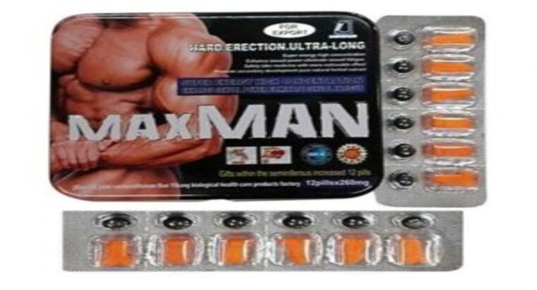 MAXMAN ultra aphrodisiaque orange noir