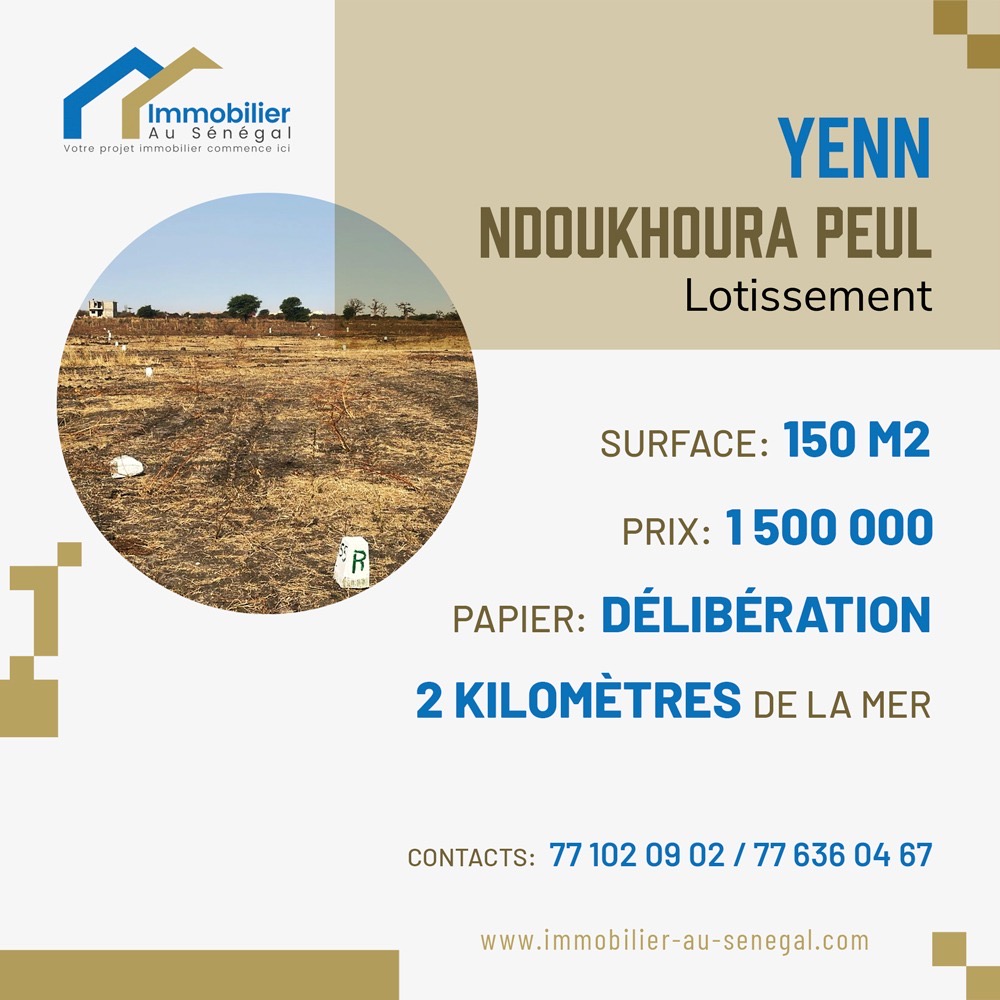 Lotissement à Yenn Ndoukhoura Peul