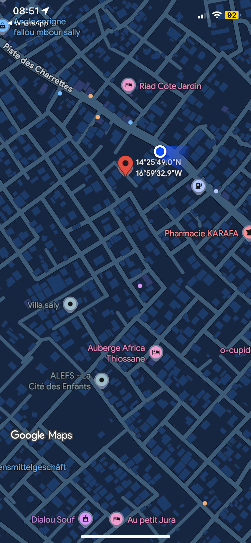 Terrain de 700 mètres carrés à Saly Sénégal