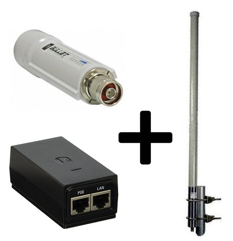 Kit Wifi 2.4Ghz avec Routeur Ubiquiti Outdoor Poe