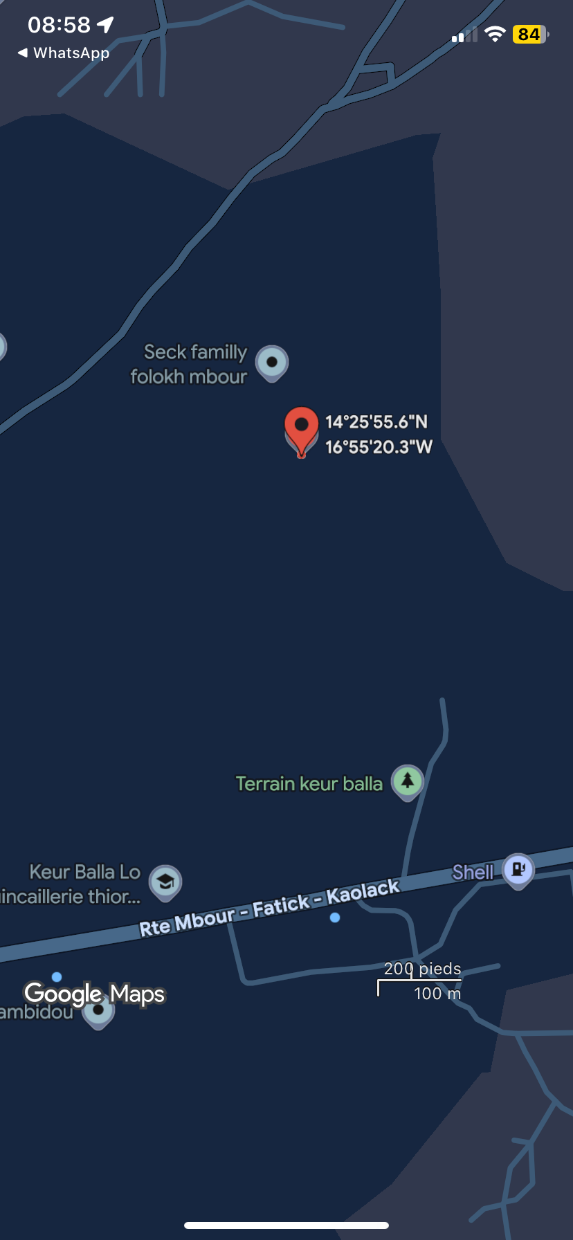 Terrain de 275 mètres carrés à vendre à Folokh Sénégal