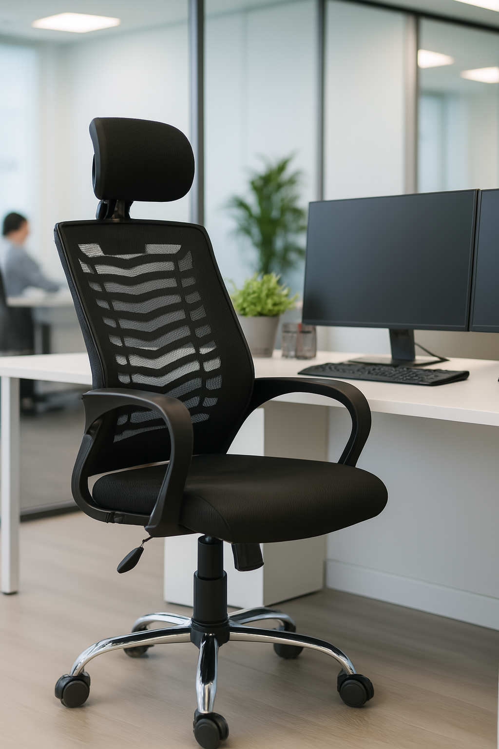 Chaise Ergonomique avec Soutien de Tête
