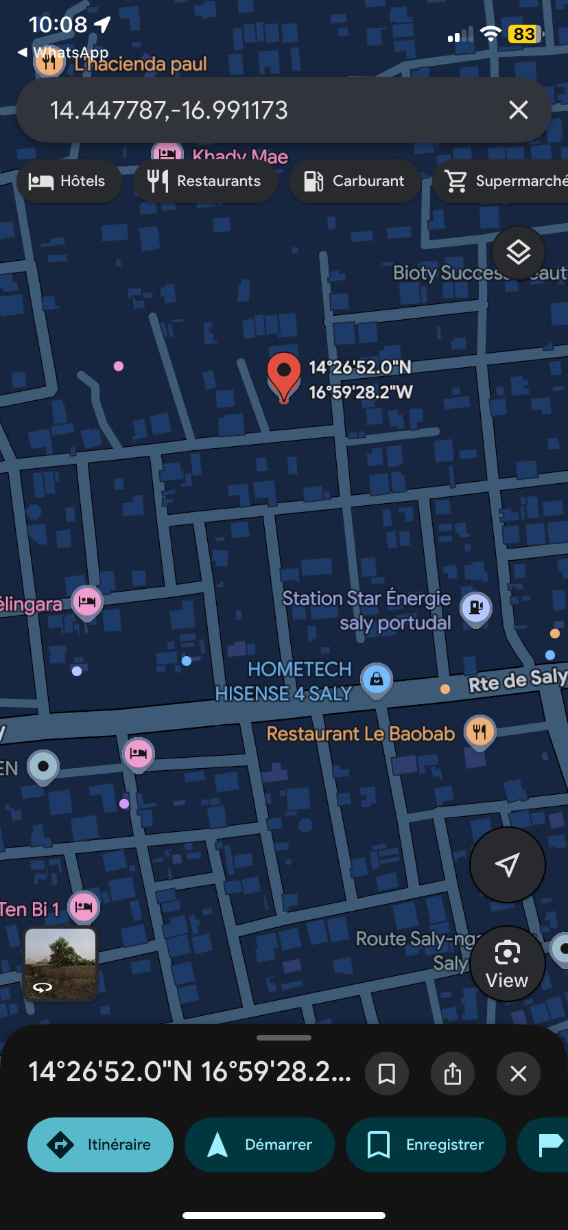 Terrain de 400 mètres carrés à vendre à Saly Sénégal